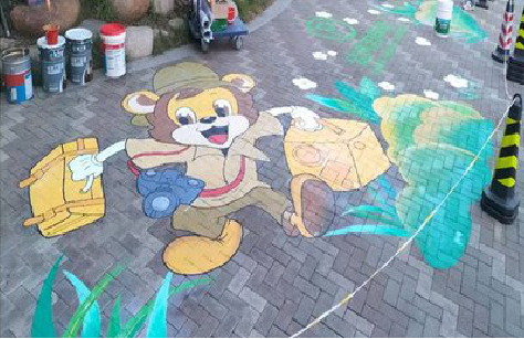 乐平夏季画地面彩绘会遇到的问题