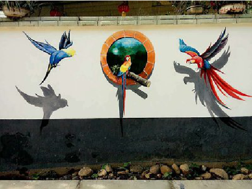 乐平视觉错位-3D墙绘设计