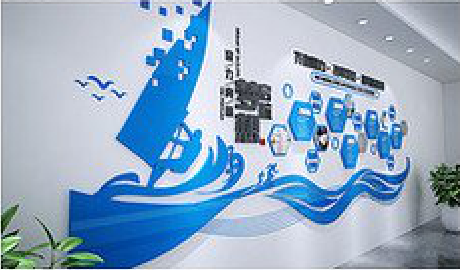 乐平海浪主题文化墙如何设计？