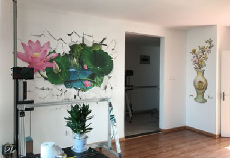 乐平墙体彩绘相比墙纸的优势。