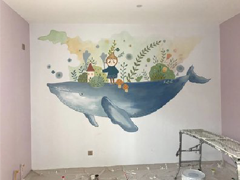 乐平手绘墙的特点及优势。