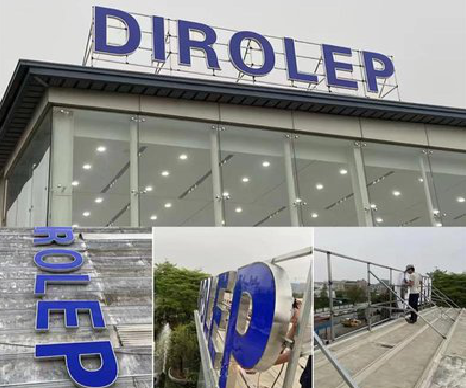 乐平楼顶发光字安装的注意事项。